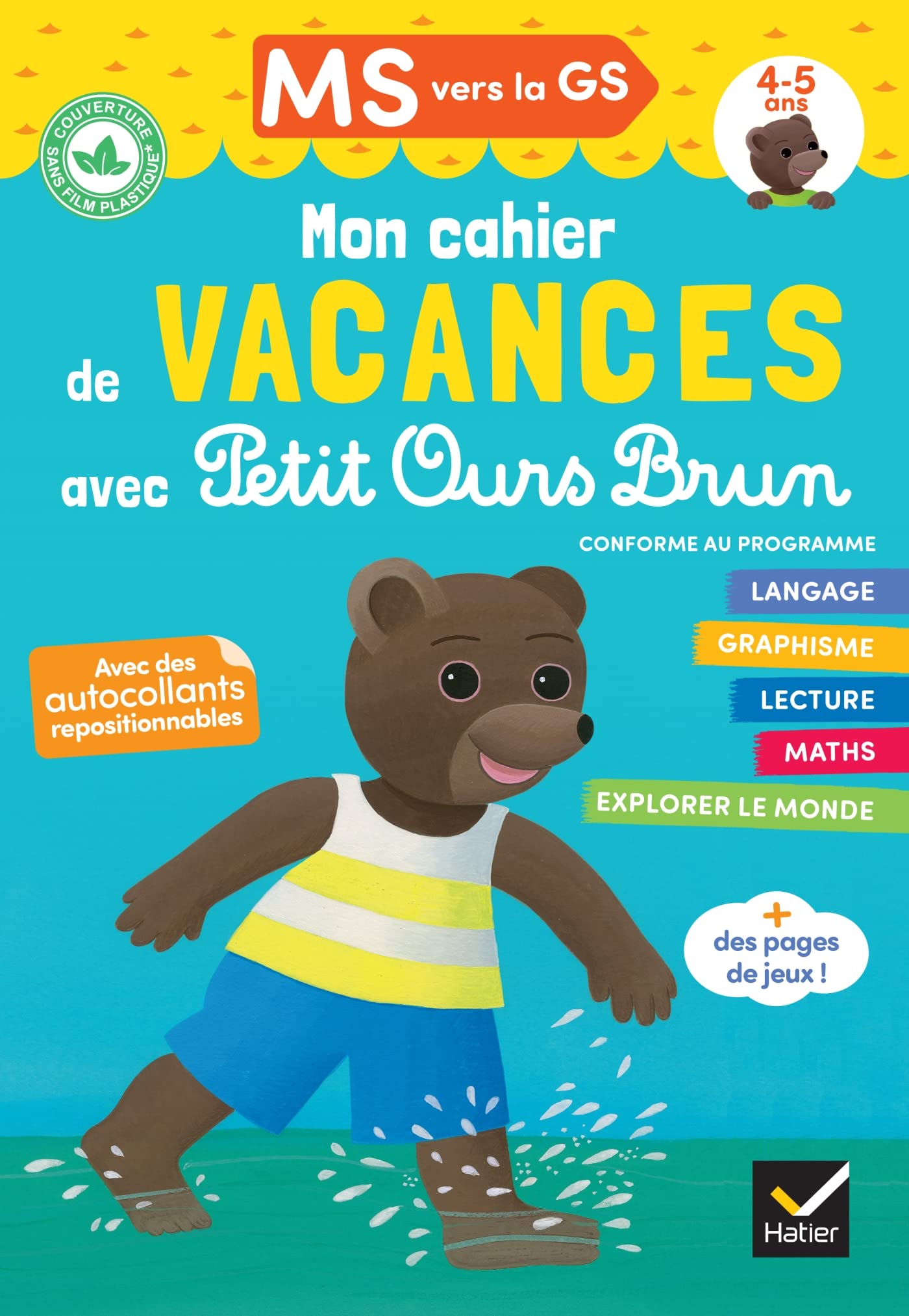Cahier de vacances Petit Ours Brun 2022 MS vers GS 4/5 ans book