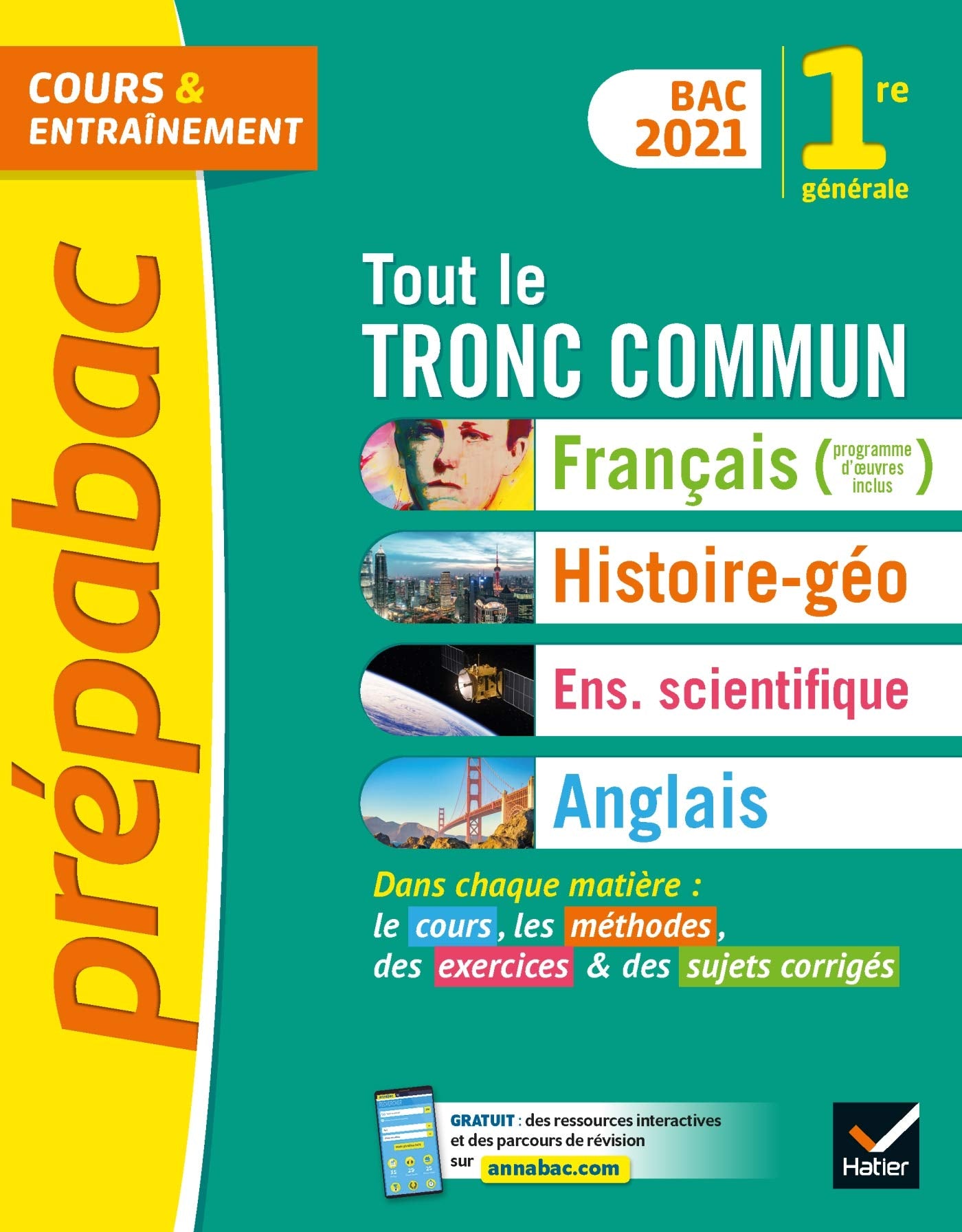 Prépabac Tout le tronc commun 1re générale Bac 2021: nouveau programme de Première (2020-2021) Professional & Reference Books
