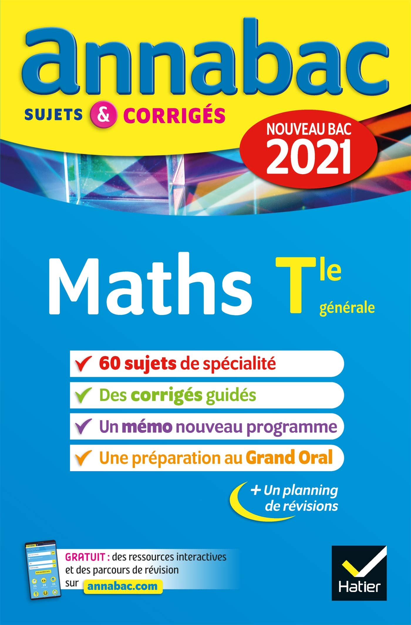 Annales du bac Annabac 2021 Maths Tle générale (spécialité): sujets & corrigés nouveau bac Professional & Reference Books