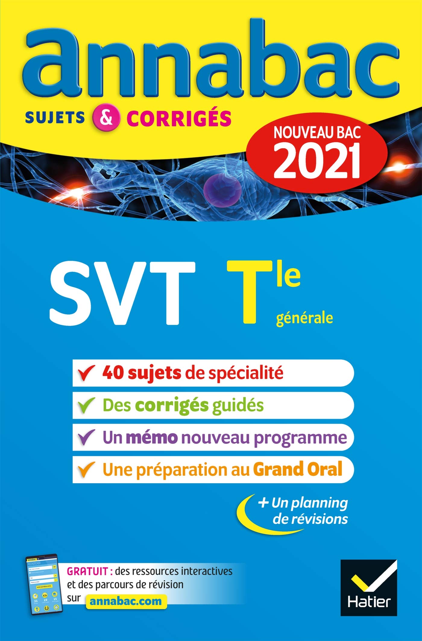 Annales du bac Annabac 2021 SVT Tle générale (spécialité): sujets & corrigés nouveau bac Professional & Reference Books