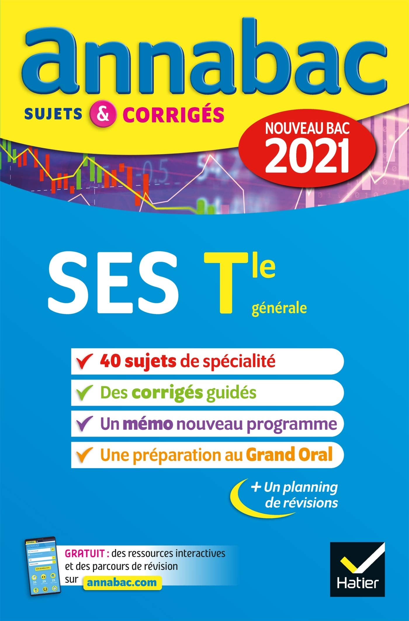 Annales du bac Annabac 2021 SES Tle générale (spécialité): sujets & corrigés nouveau bac Professional & Reference Books