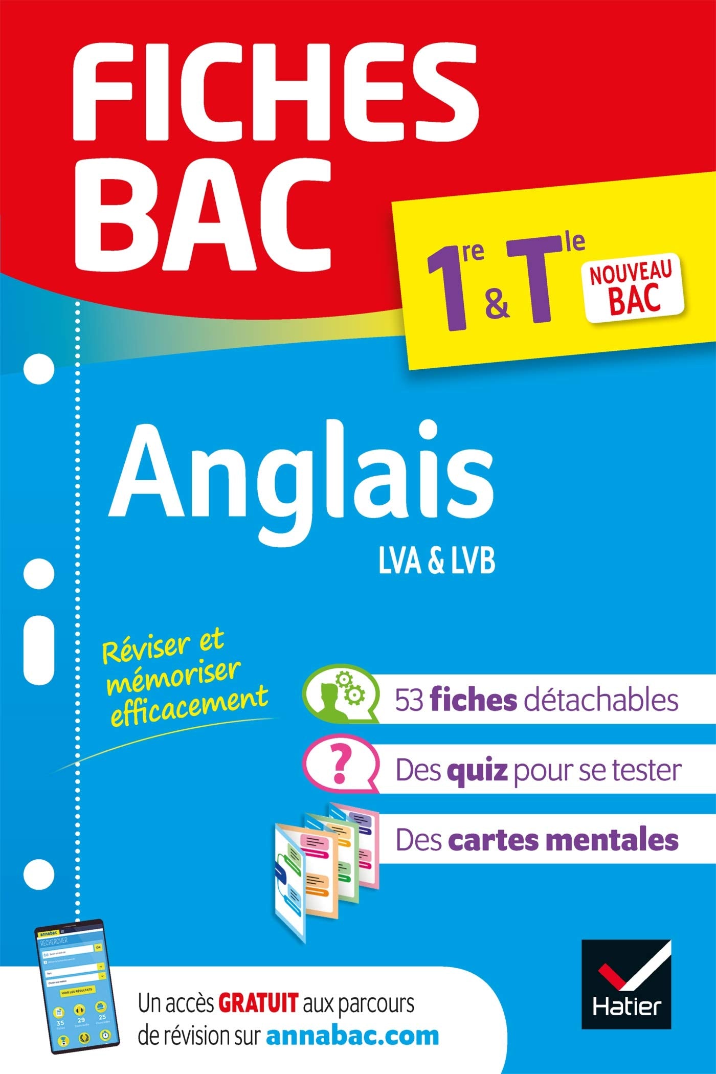 Fiches bac - Anglais 1re/Tle - Bac 2026: tout le programme en fiches de révision détachables Professional & Reference Books