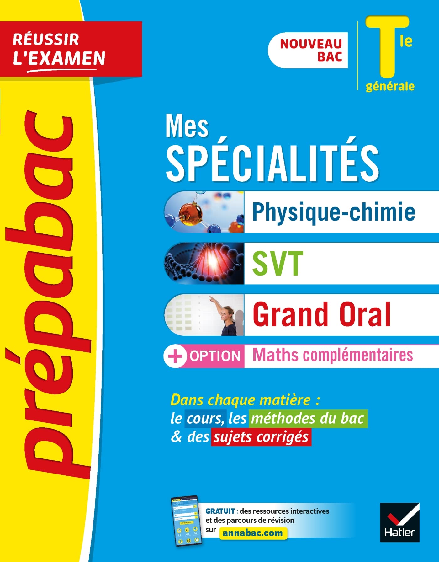 Prépabac Mes spécialités Physique-chimie, SVT, Grand Oral & Maths complémentaires Tle - Bac 2024: tout-en-un nouveau bac Professional & Reference Books