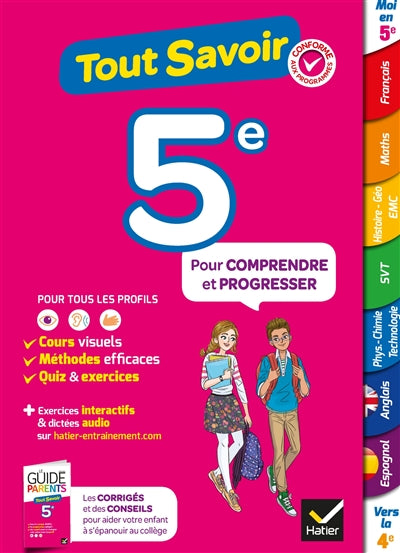 Product Image: Tout savoir 5e : pour comprendre et progresser