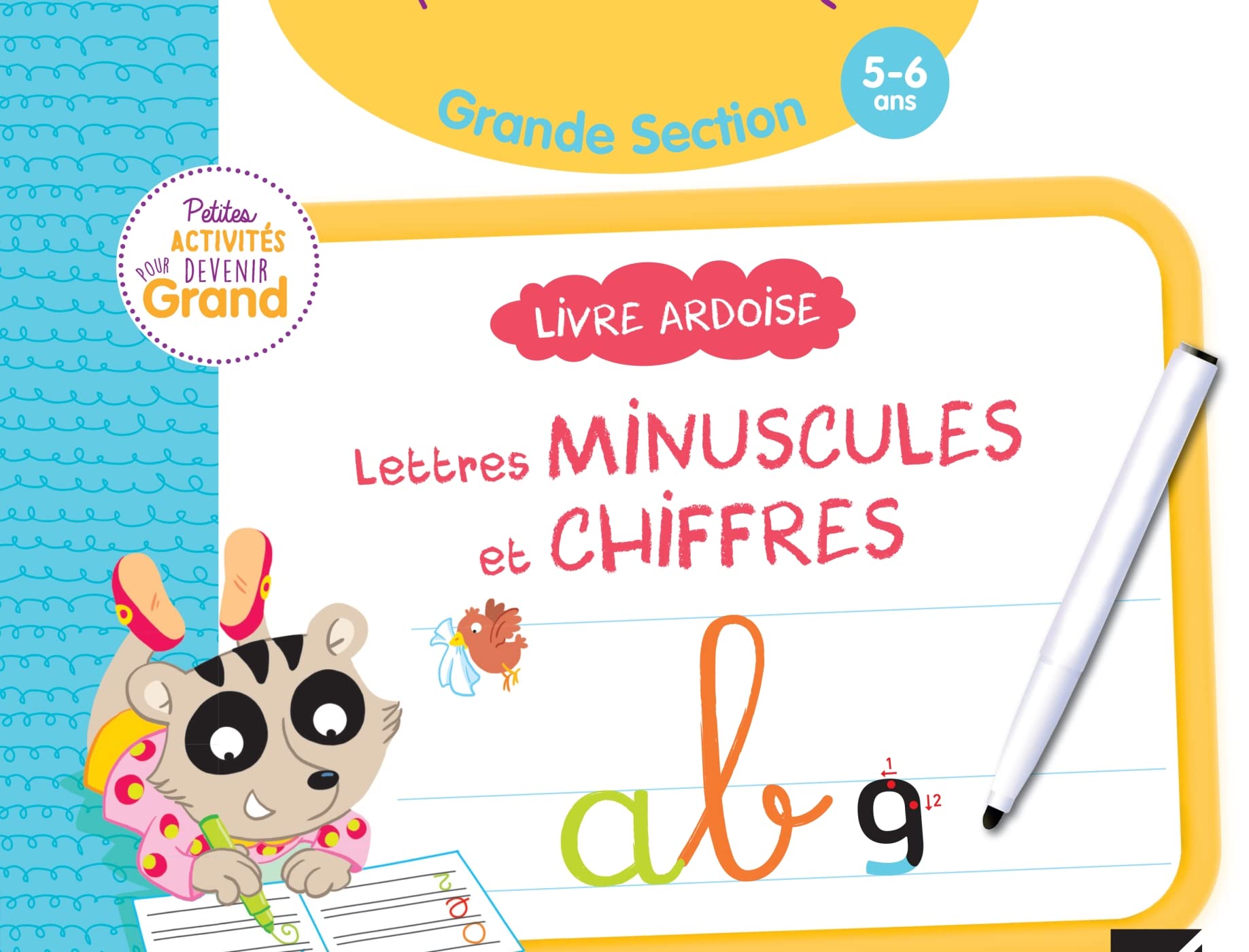 Livre ardoise - Lettres minuscules et chiffres GS book