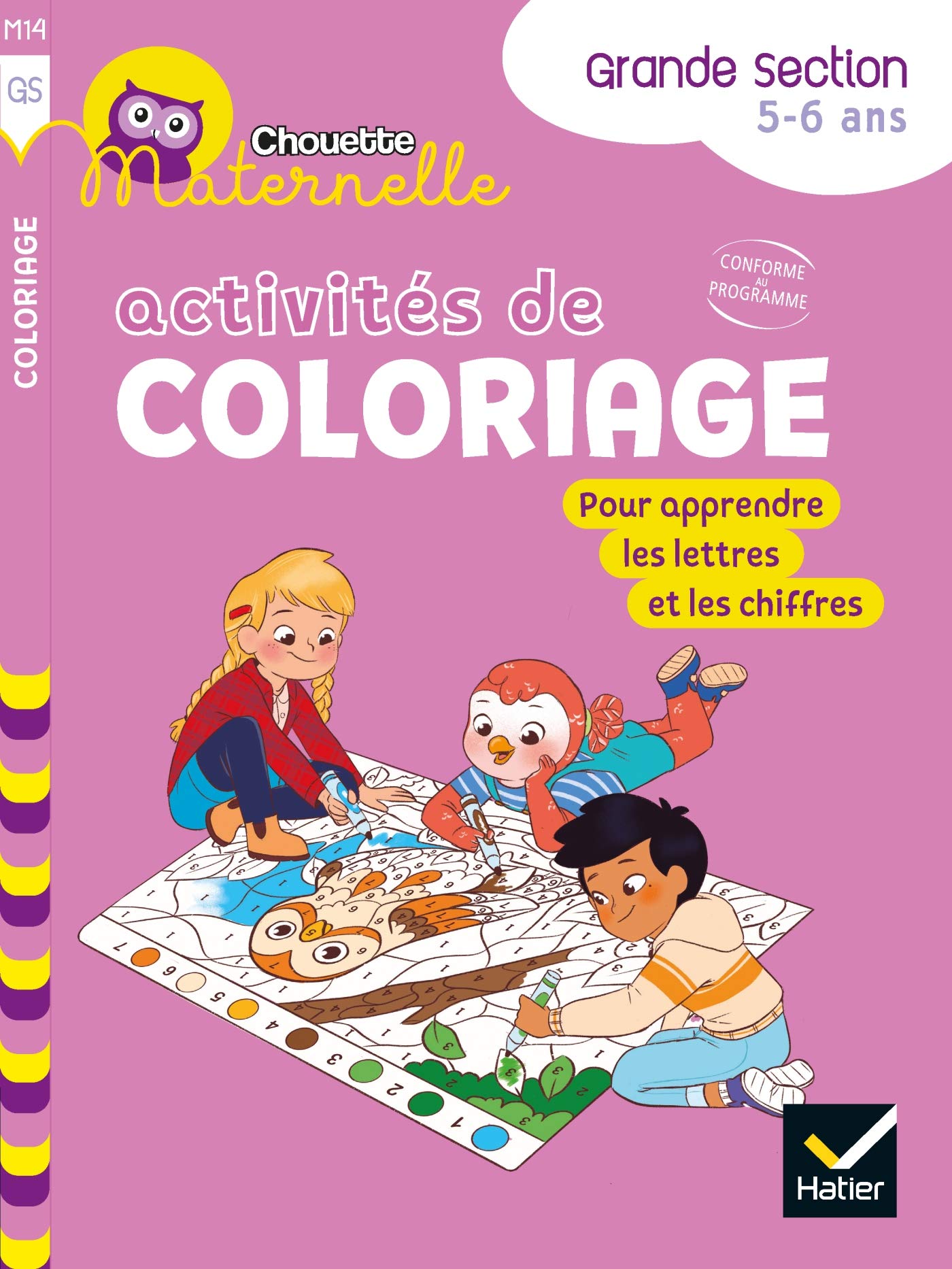 Chouette maternelle Activités de coloriage GS book