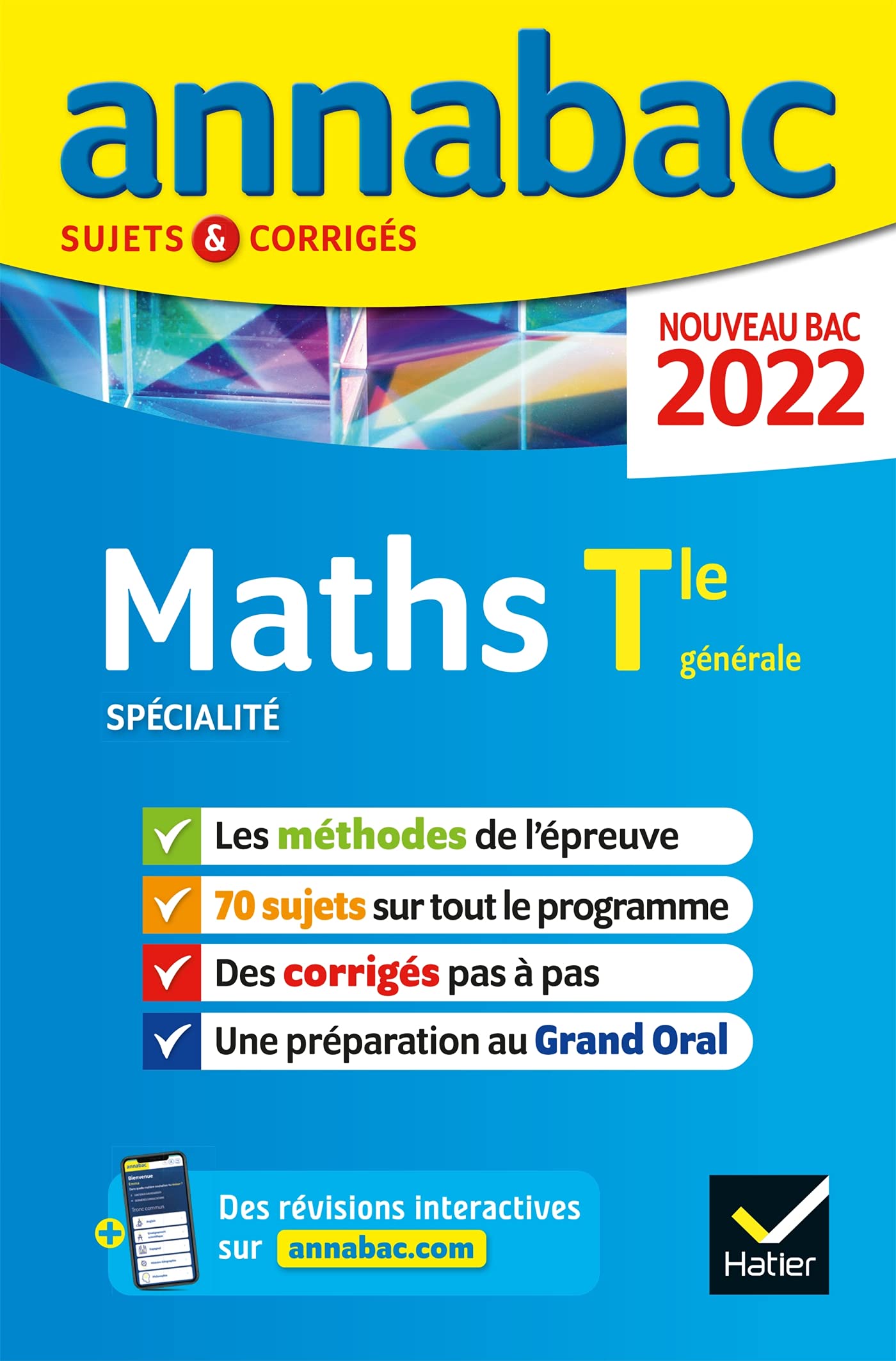 Annales du bac Annabac 2022 Maths Tle générale (spécialité): méthodes & sujets corrigés nouveau bac Professional & Reference Books