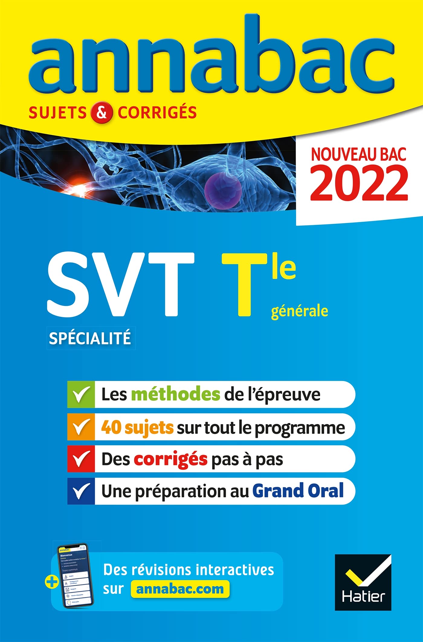 Annales du bac Annabac 2022 SVT Tle générale (spécialité): méthodes & sujets corrigés nouveau bac Professional & Reference Books