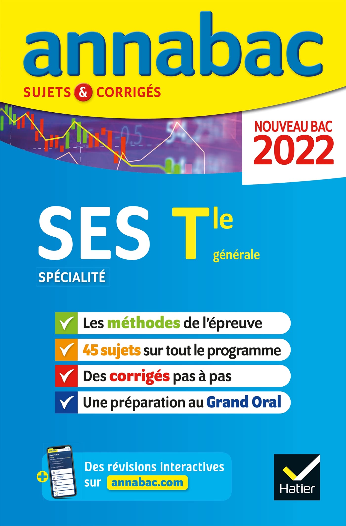 Annales du bac Annabac 2022 SES Tle générale (spécialité): méthodes & sujets corrigés nouveau bac Professional & Reference Books