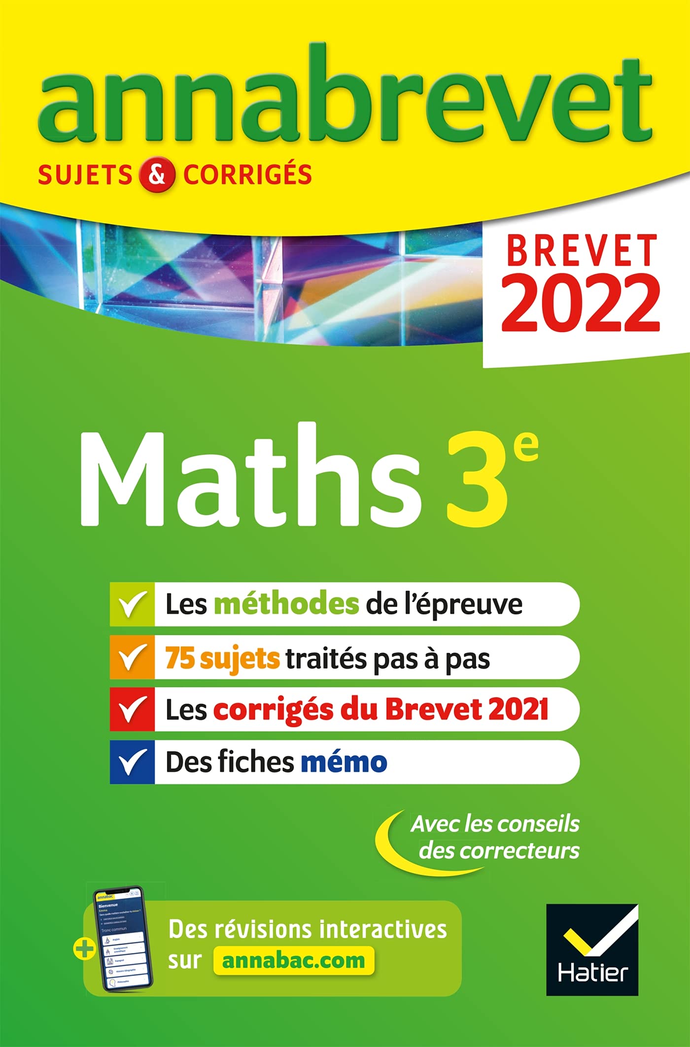 Annales du brevet Annabrevet 2022 Maths 3e: méthodes du brevet & sujets corrigés Professional & Reference Books