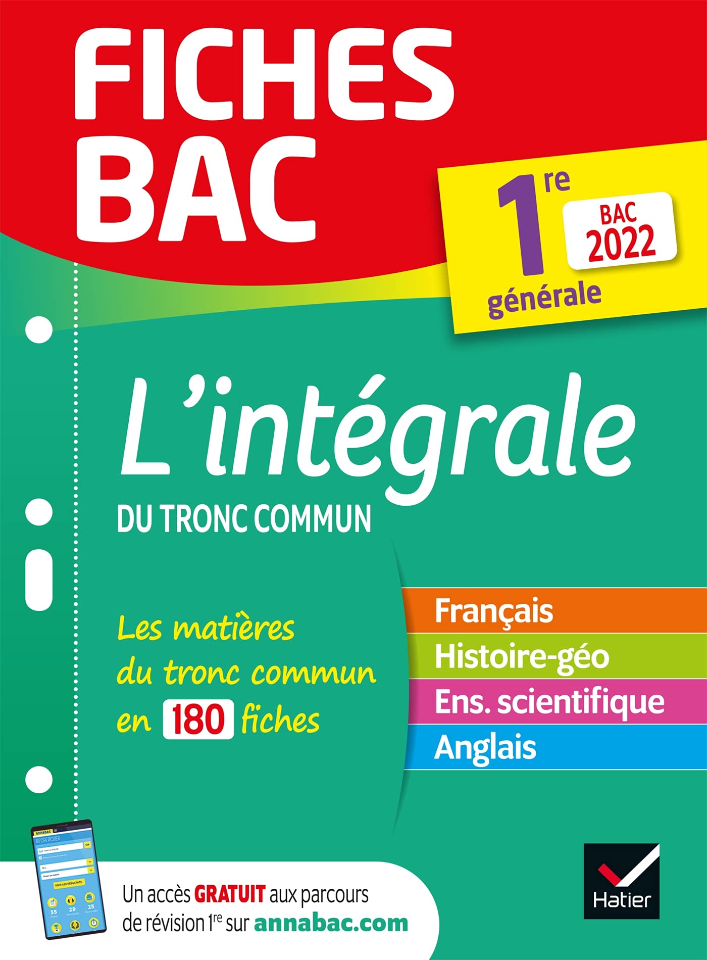 Fiches bac L'intégrale du tronc commun 1re générale Bac 2022: nouveau programme de Première Professional & Reference Books
