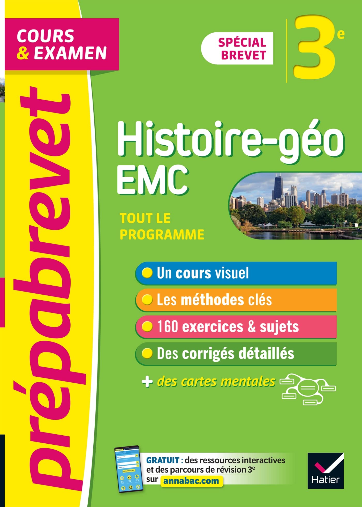 Prépabrevet Histoire-Géographie EMC 3e - Brevet 2024: cours, méthodes et entraînement Professional & Reference Books