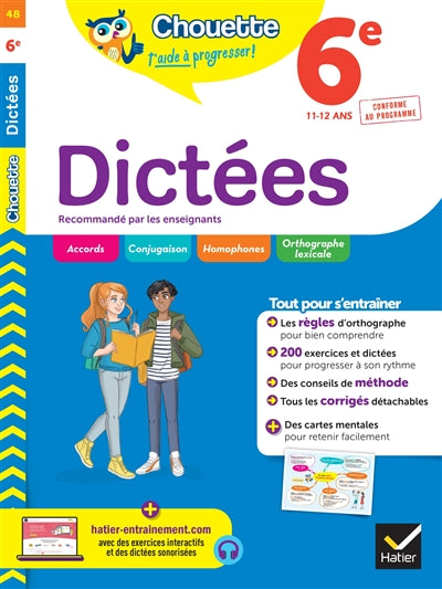 Product Image: Dictées 6e, 11-12 ans : conforme au programme