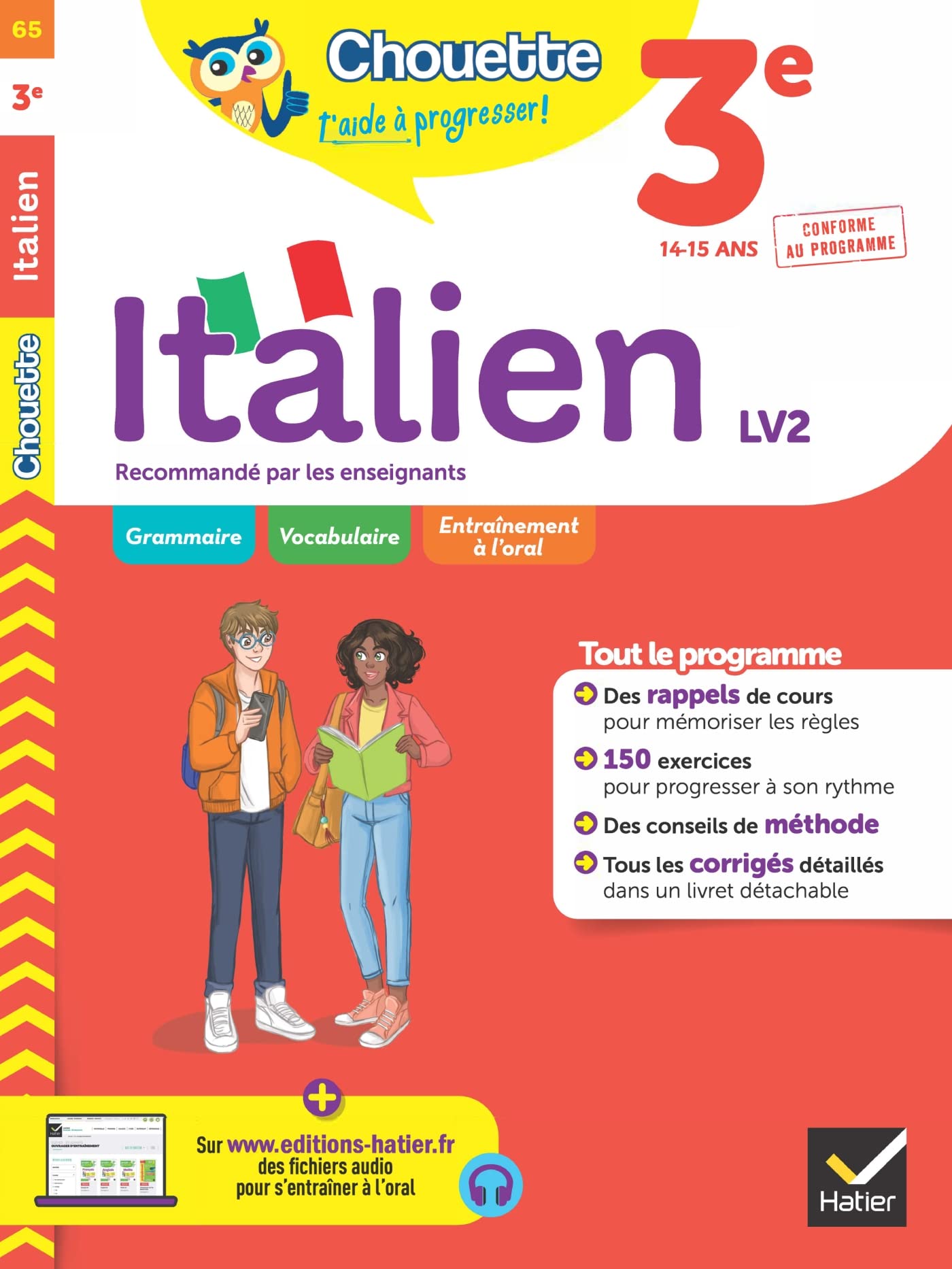 Chouette - Italien 3e - LV2 (A2, A2+): cahier de révision et d'entraînement recommandé par les enseignants Non-fiction