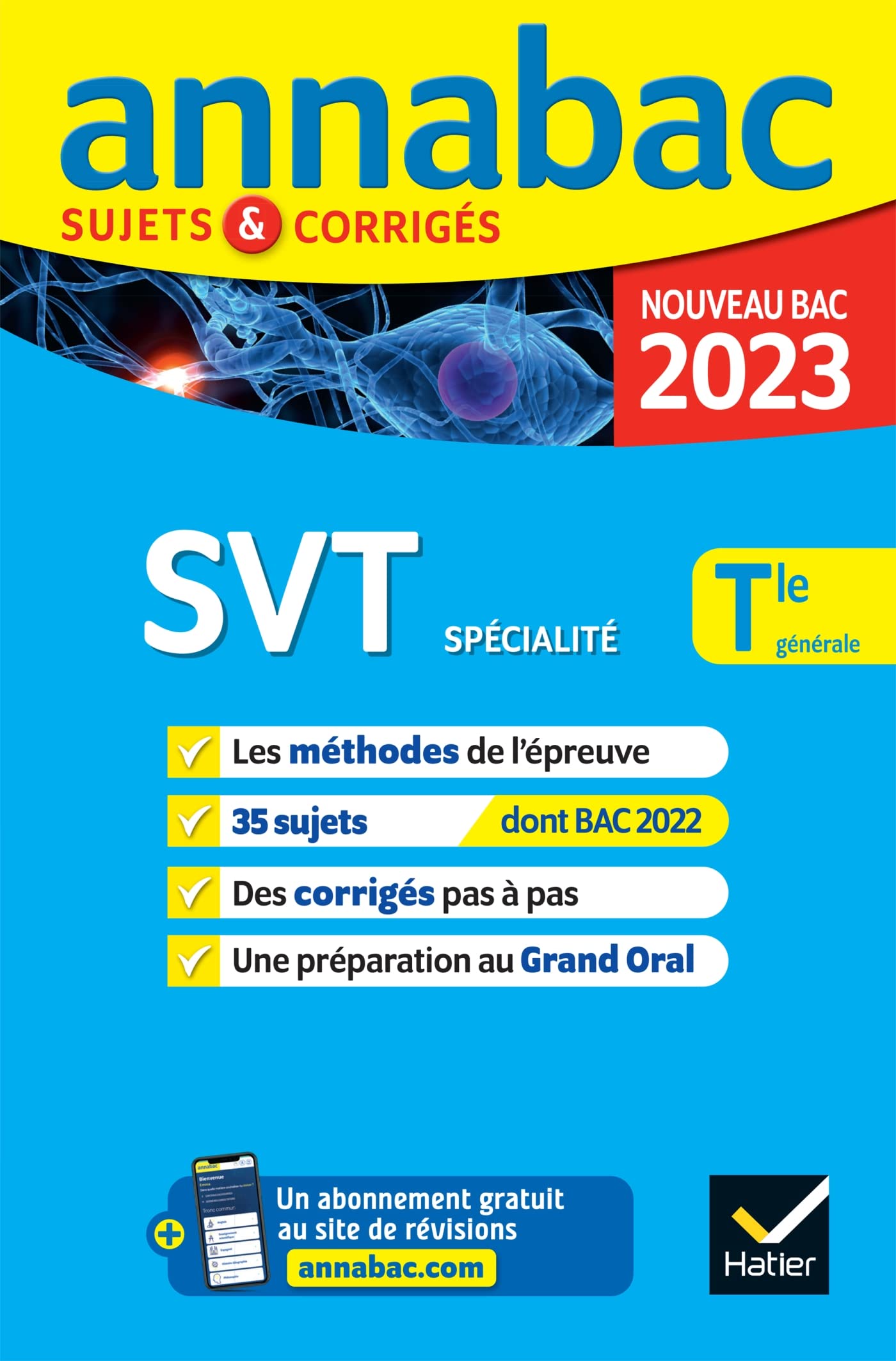 Annales du bac Annabac 2023 SVT Tle générale (spécialité): méthodes & sujets corrigés nouveau bac Professional & Reference Books
