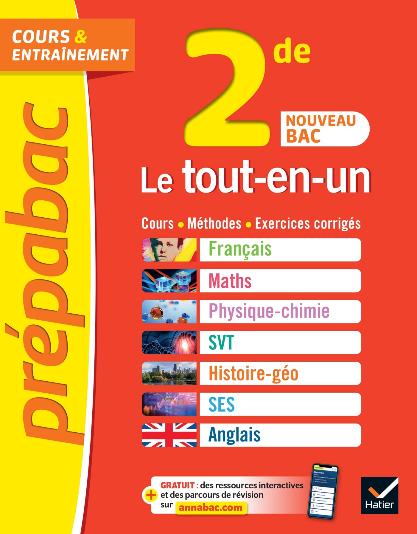 Prépabac Le tout-en-un 2de (toutes les matières): nouveau programme de Seconde Study Guides