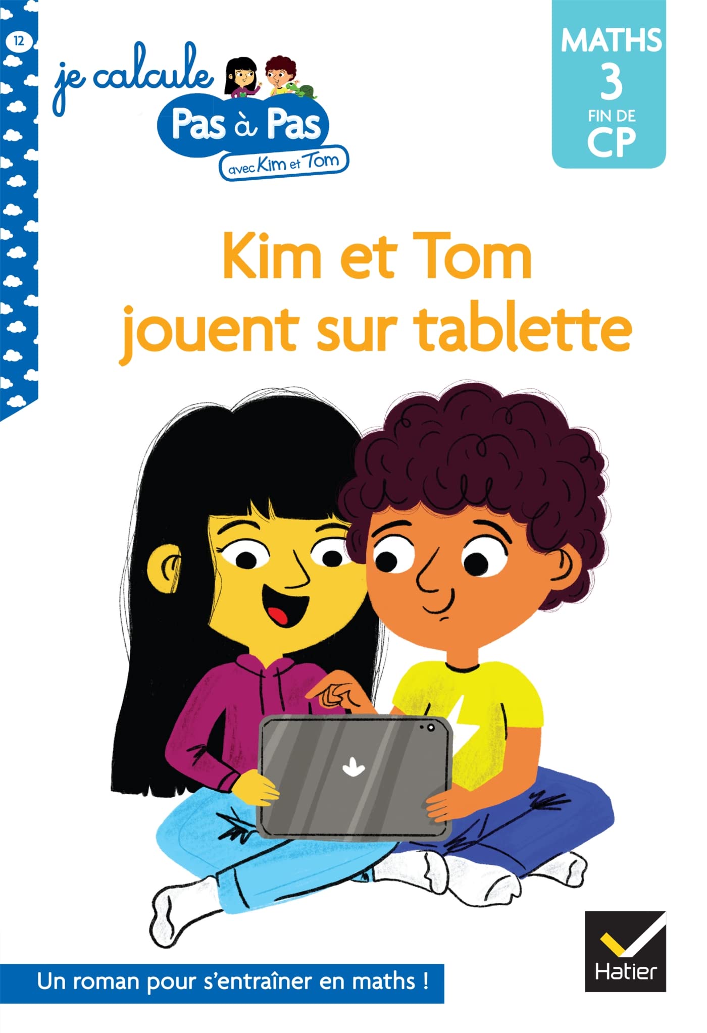 Kim et Tom jouent sur tablette book