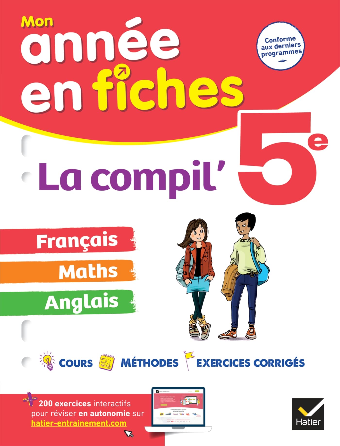 La Compil' 5e (tout-en-un) : français, maths et anglais: tout le programme de 5e en fiches Non-fiction