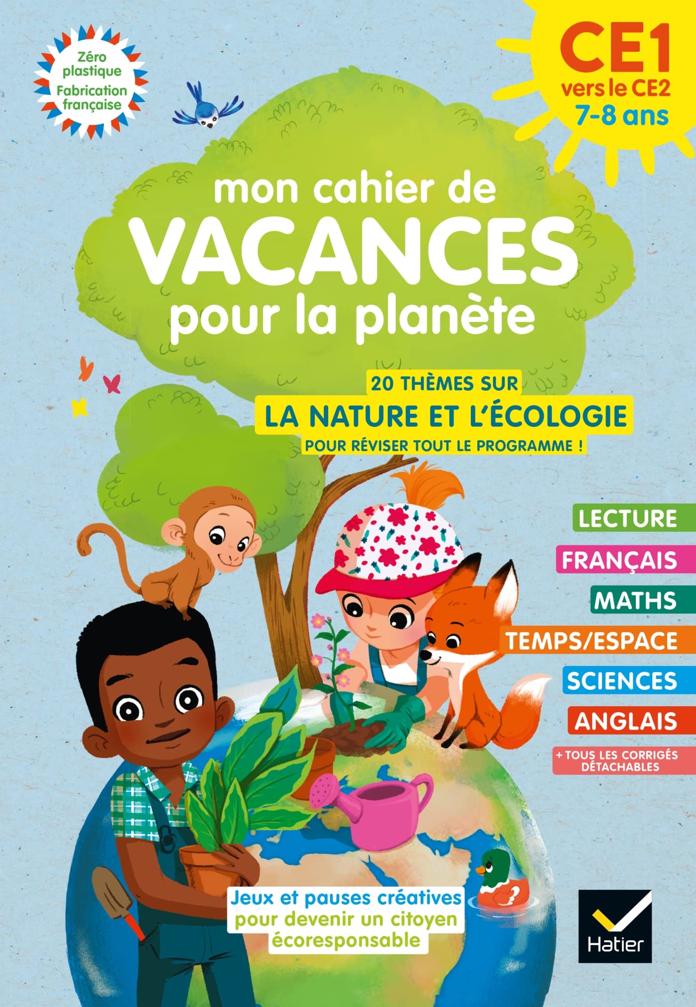 Mon cahier de Vacances pour la planète 2024 du CE1 au CE2 7/8 ans Non-fiction