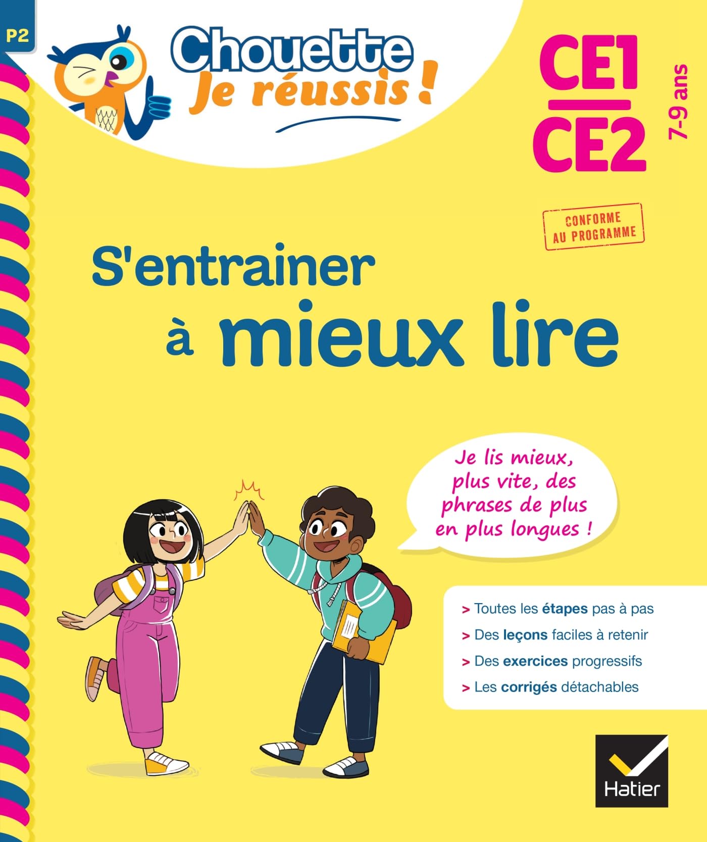 S'entrainer à mieux lire CE1-CE2 7-9 ans - Chouette, Je réussis !: cahier de soutien en français Non-fiction
