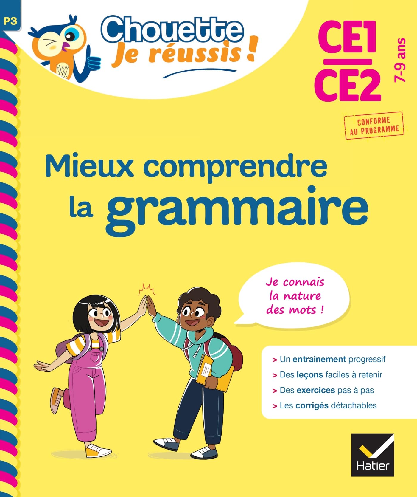 Mieux comprendre la grammaire CE1/CE2 7-9 ans - Chouette, Je réussis !: cahier de soutien en français Non-fiction