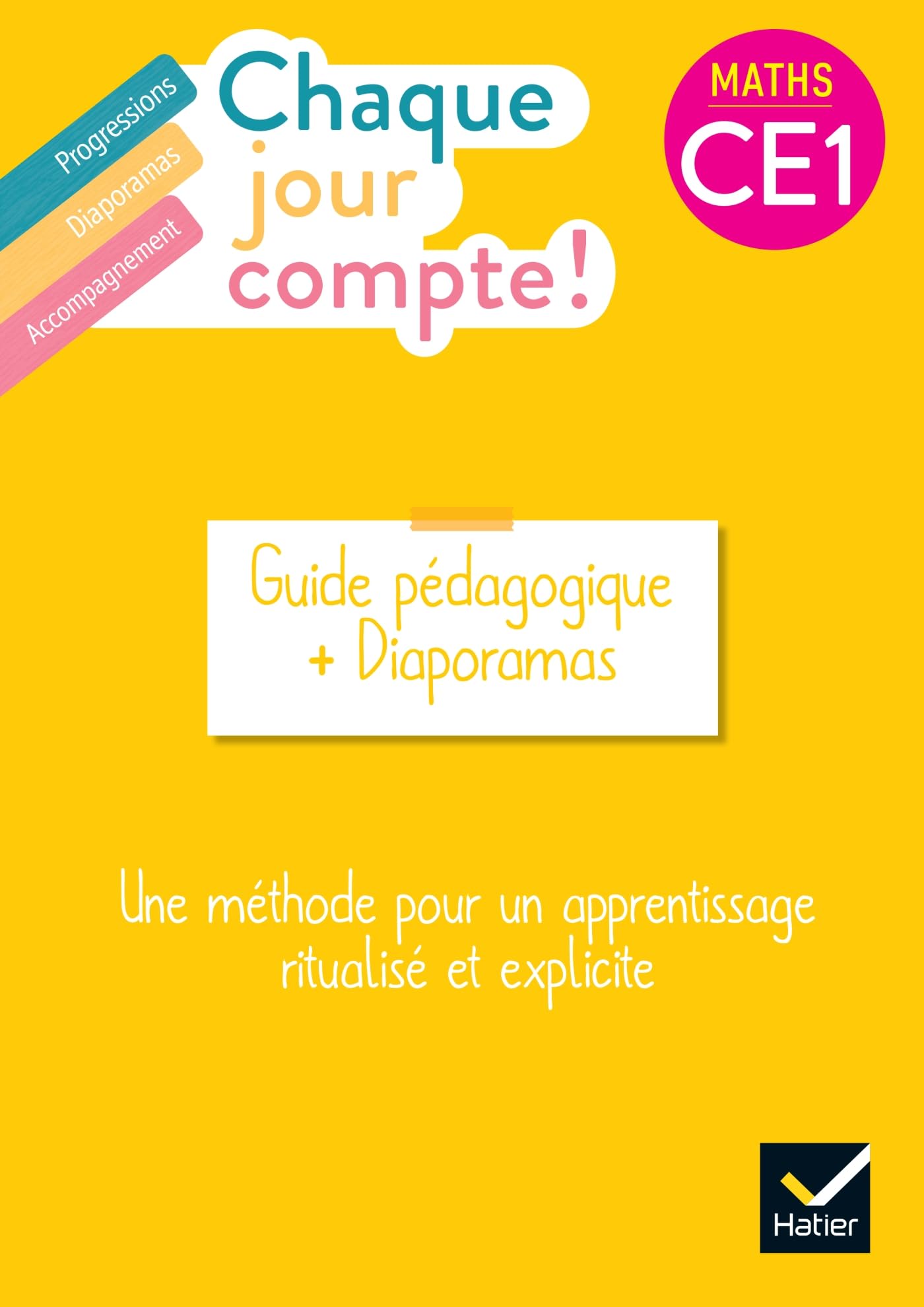Chaque jour compte - Maths CE1 Ed. 2023 - Guide bi-média avec diaporamas: Guide pédagogique + Diaporamas Professional & Reference Books