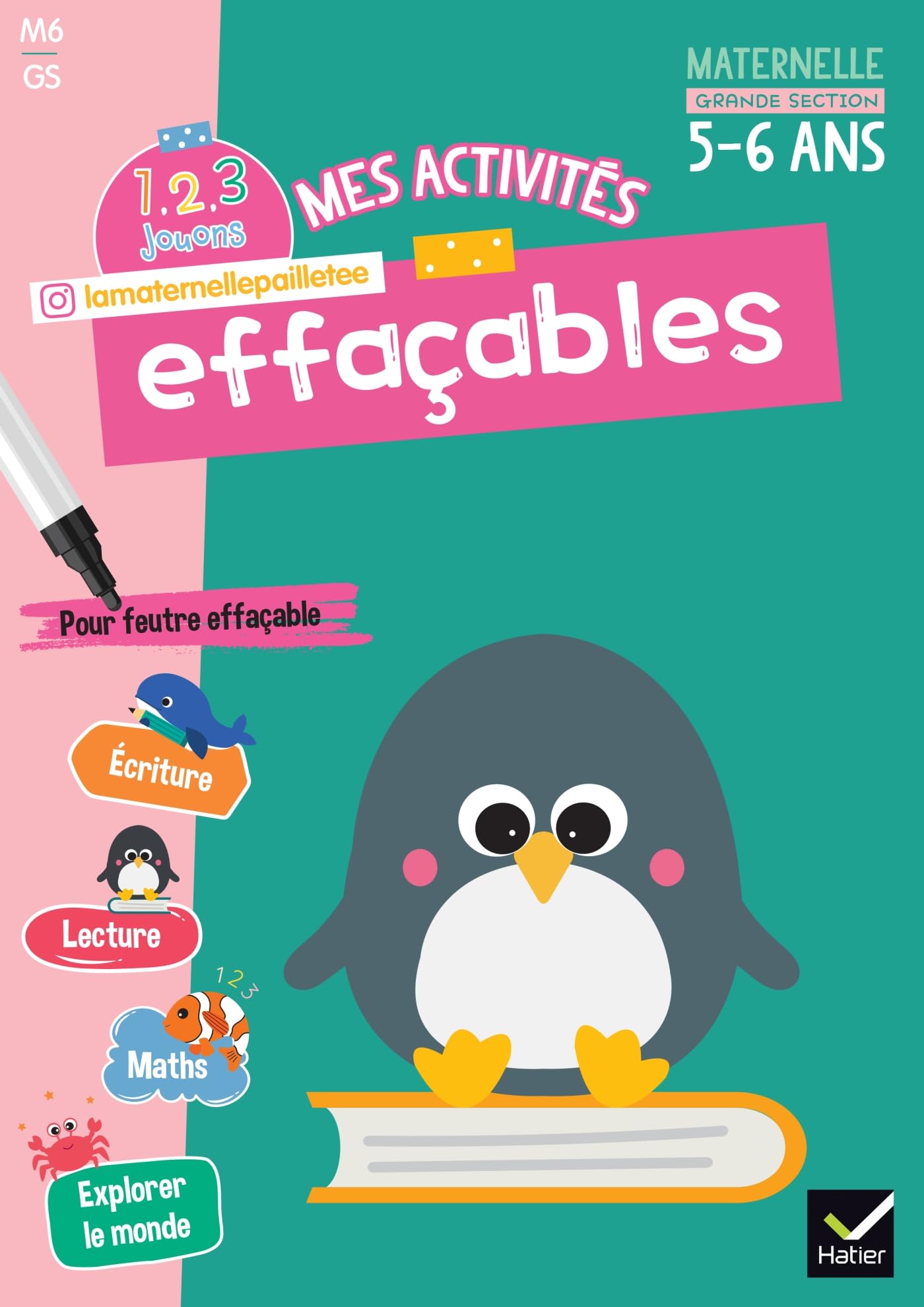 Mes activités effaçables Grande Section: 1, 2, 3 Jouons ! Non-fiction
