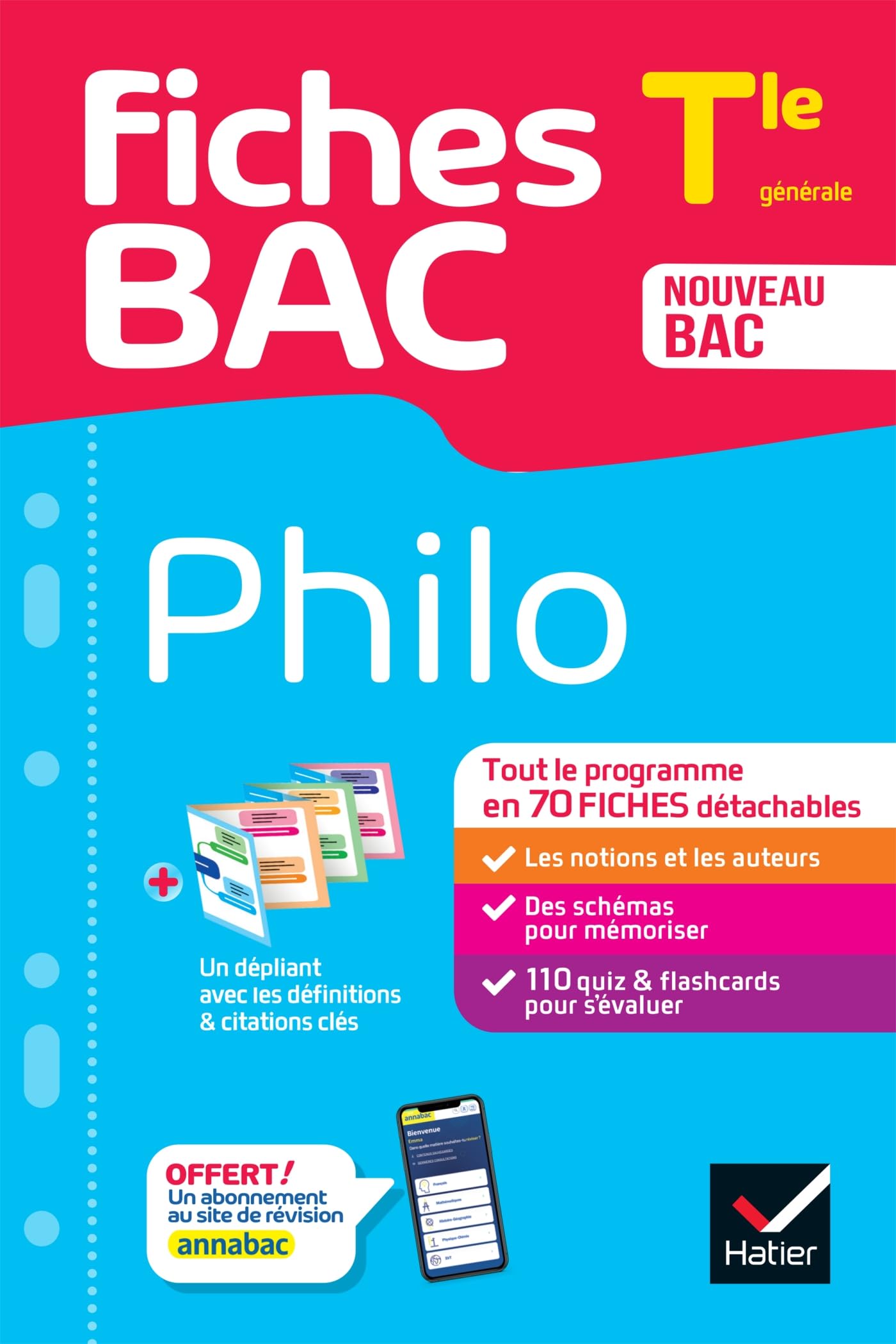 Fiches bac - Philo Tle - Bac 2026: tout le programme en fiches de révision détachables Professional & Reference Books