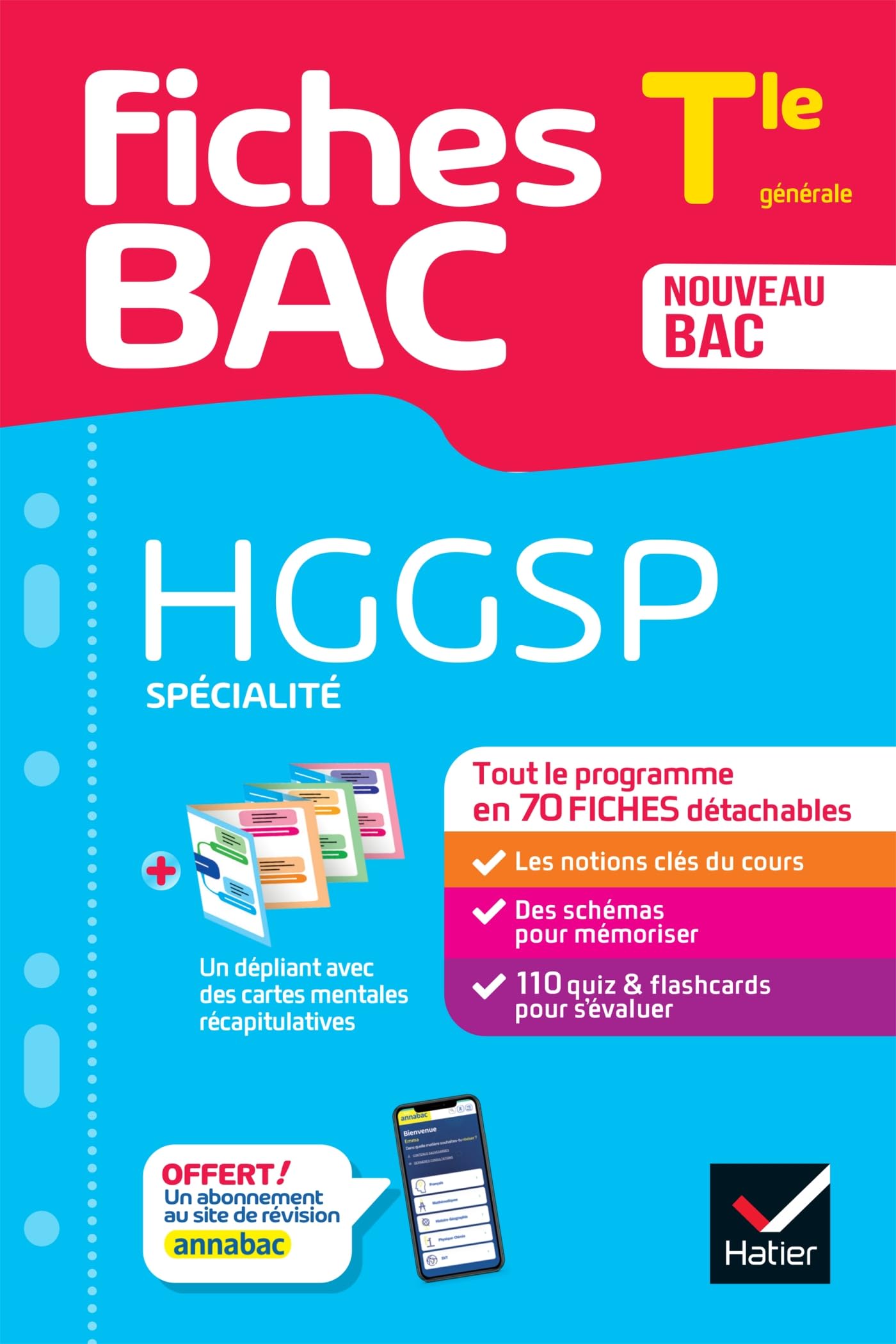 Fiches bac - HGGSP Tle (spécialité) - Bac 2026: tout le programme en fiches de révision détachables Professional & Reference Books