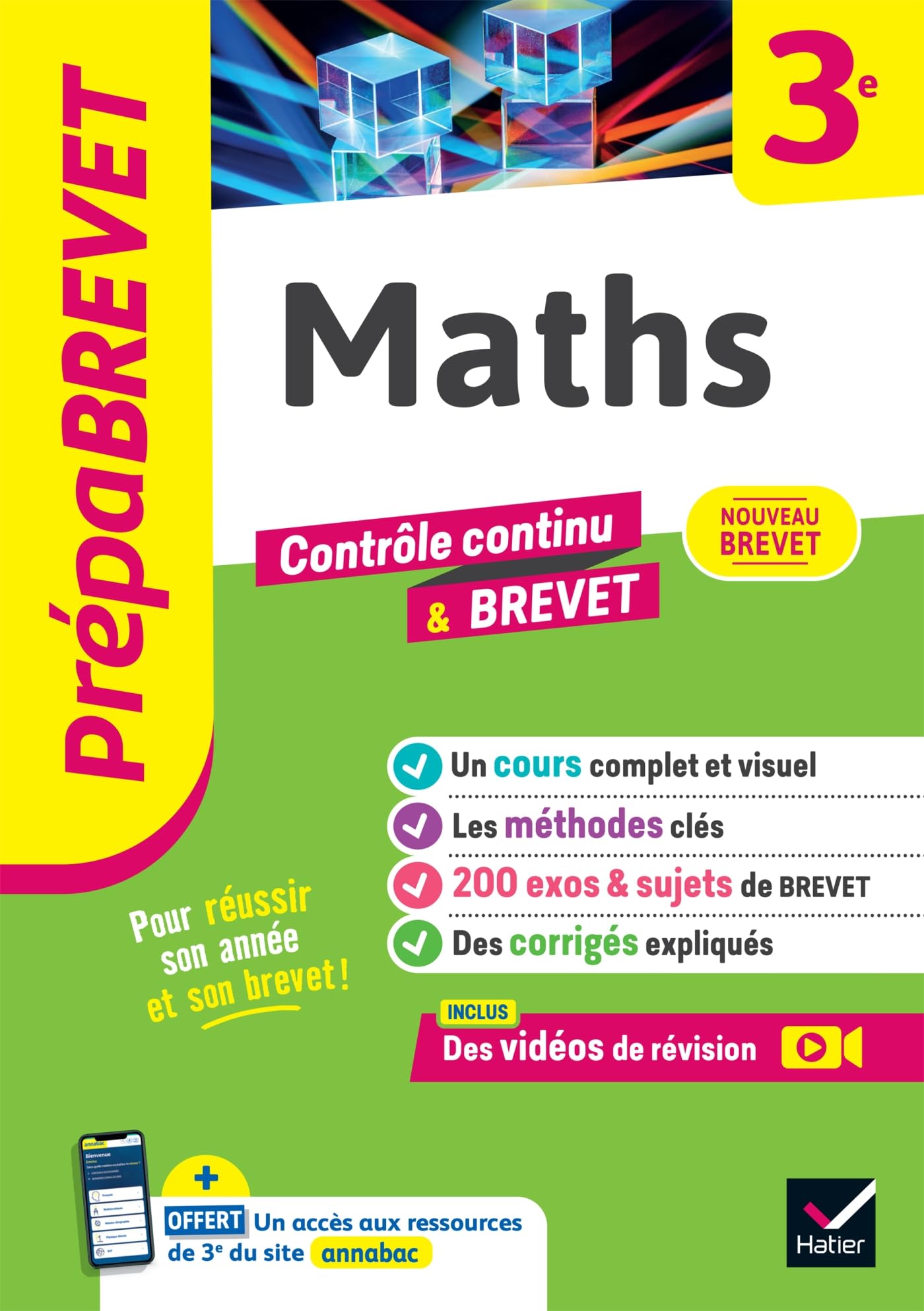 Prépabrevet - Maths 3e - Brevet 2026: cours, méthodes & sujets de brevet corrigés book