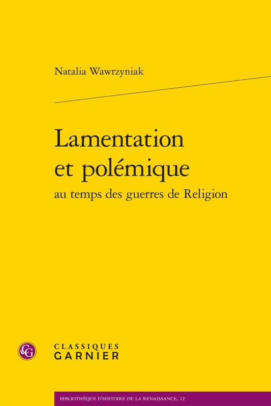 Lamentation et polémique book