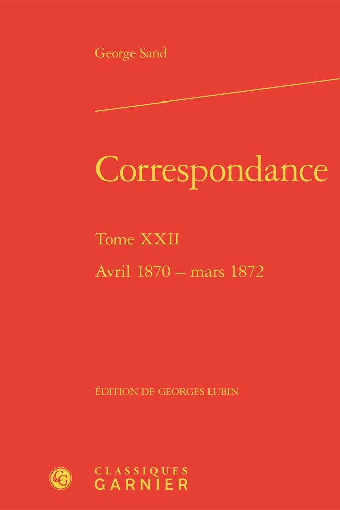 Correspondance: Avril 1870 - mars 1872 (Tome XXII) book