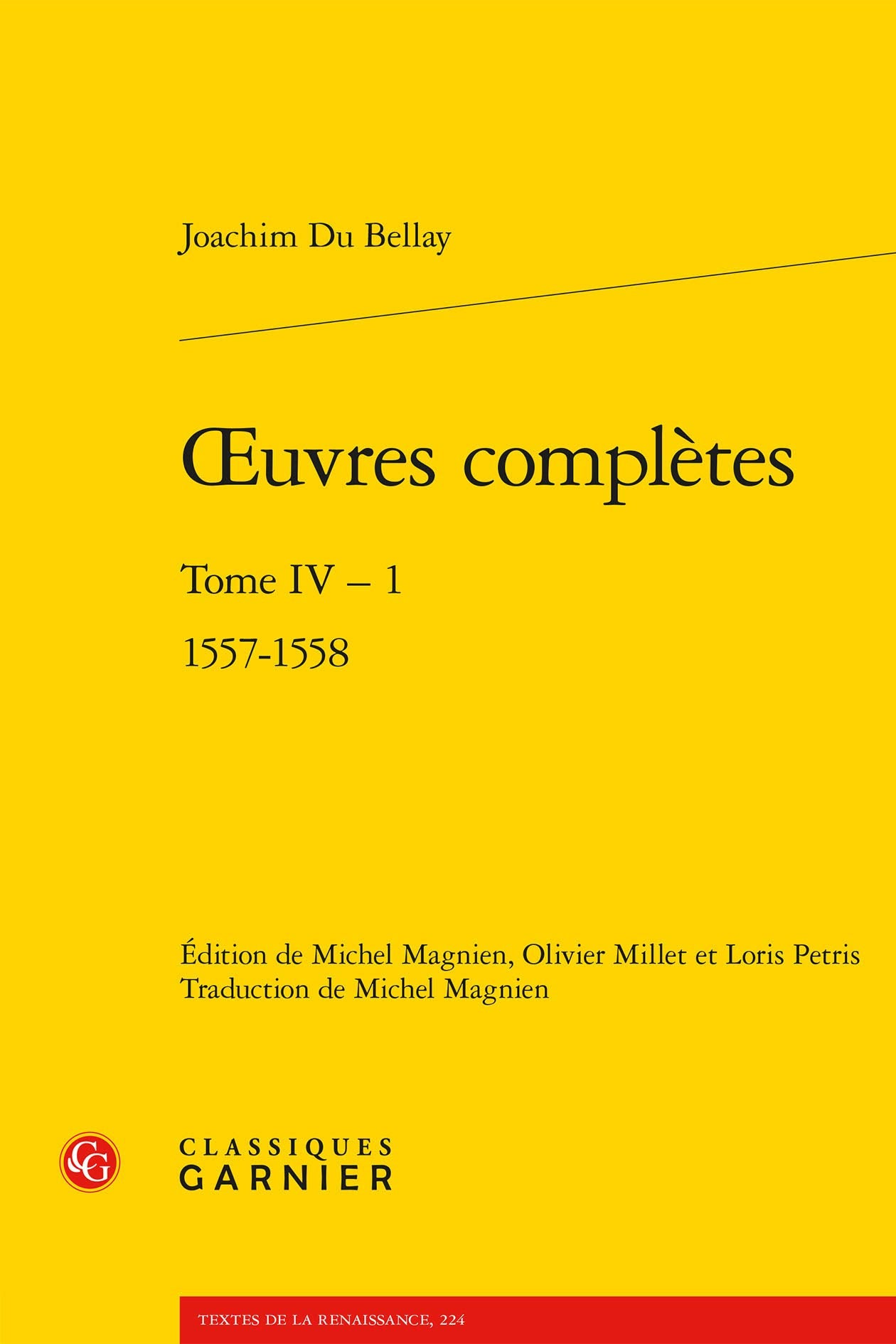oeuvres complètes: 1557-1558 (Tome IV - 1) book