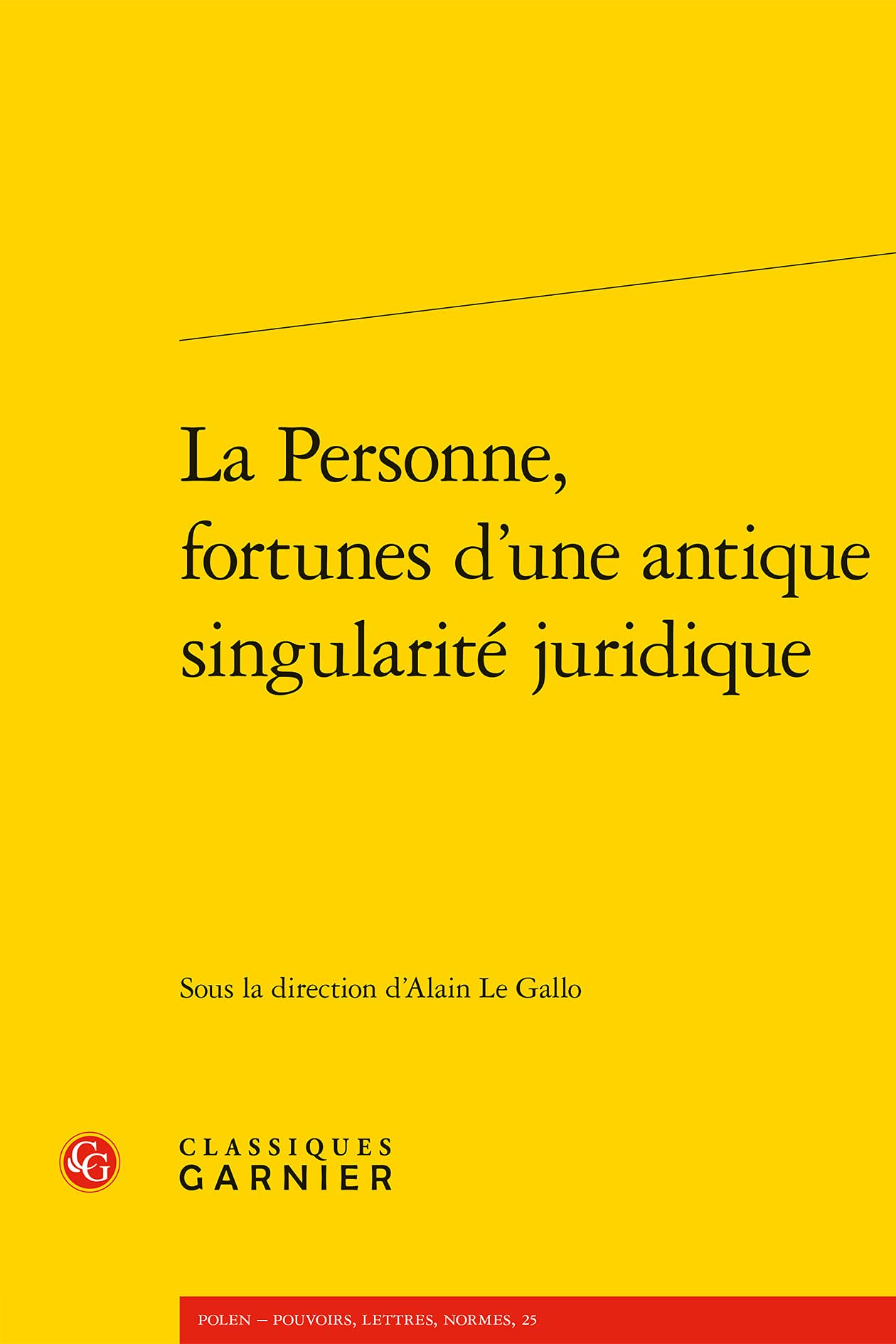 La Personne, fortunes d'une antique singularité juridique book
