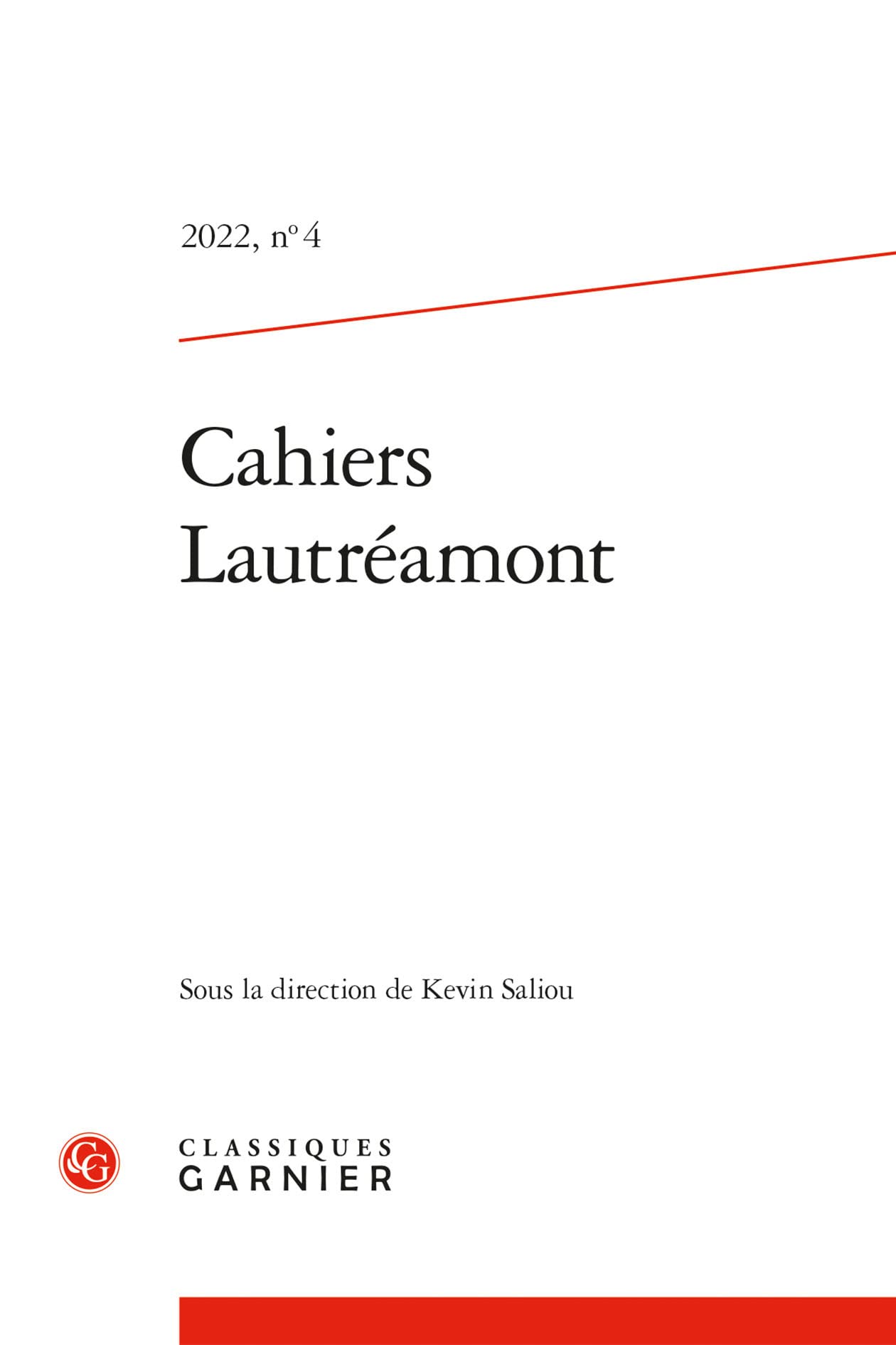 Cahiers Lautréamont (2022) (2022, n° 4) book