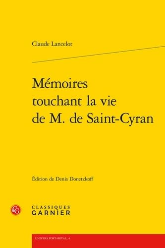 Mémoires touchant la vie de m. de saint-cyran book