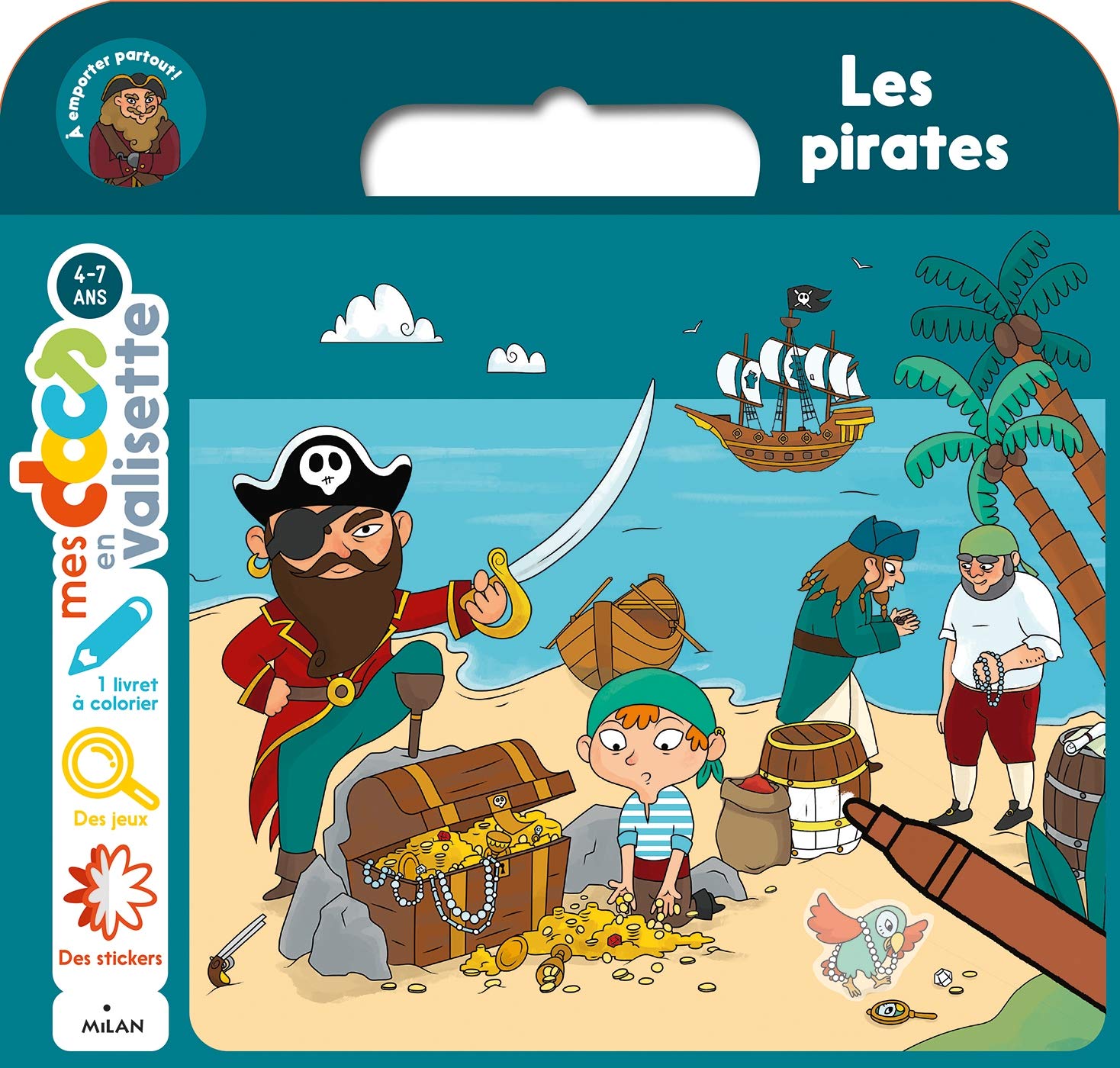 Les pirates: Avec 1 livret à colorier, des jeux, des stickers Tiptoi & Games