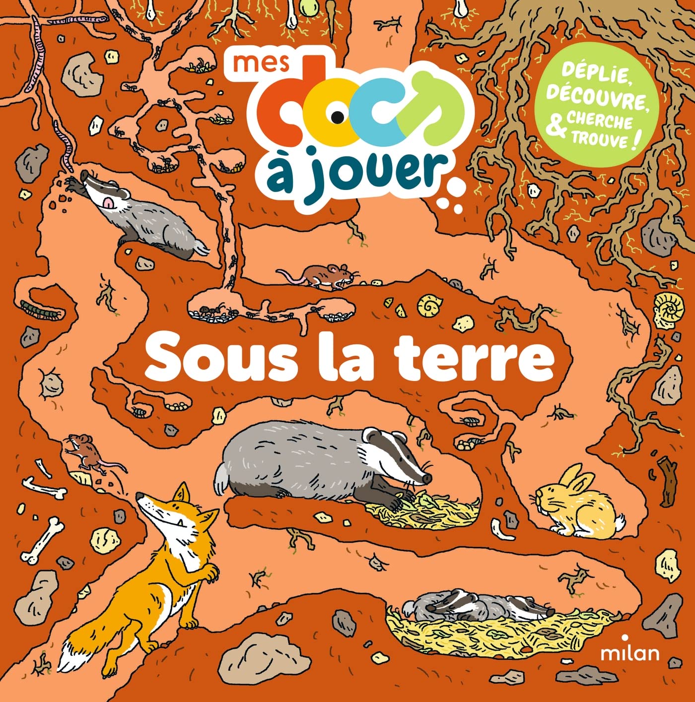 Sous la terre: Déplie, découvre, cherche et trouve ! Tiptoi & Games