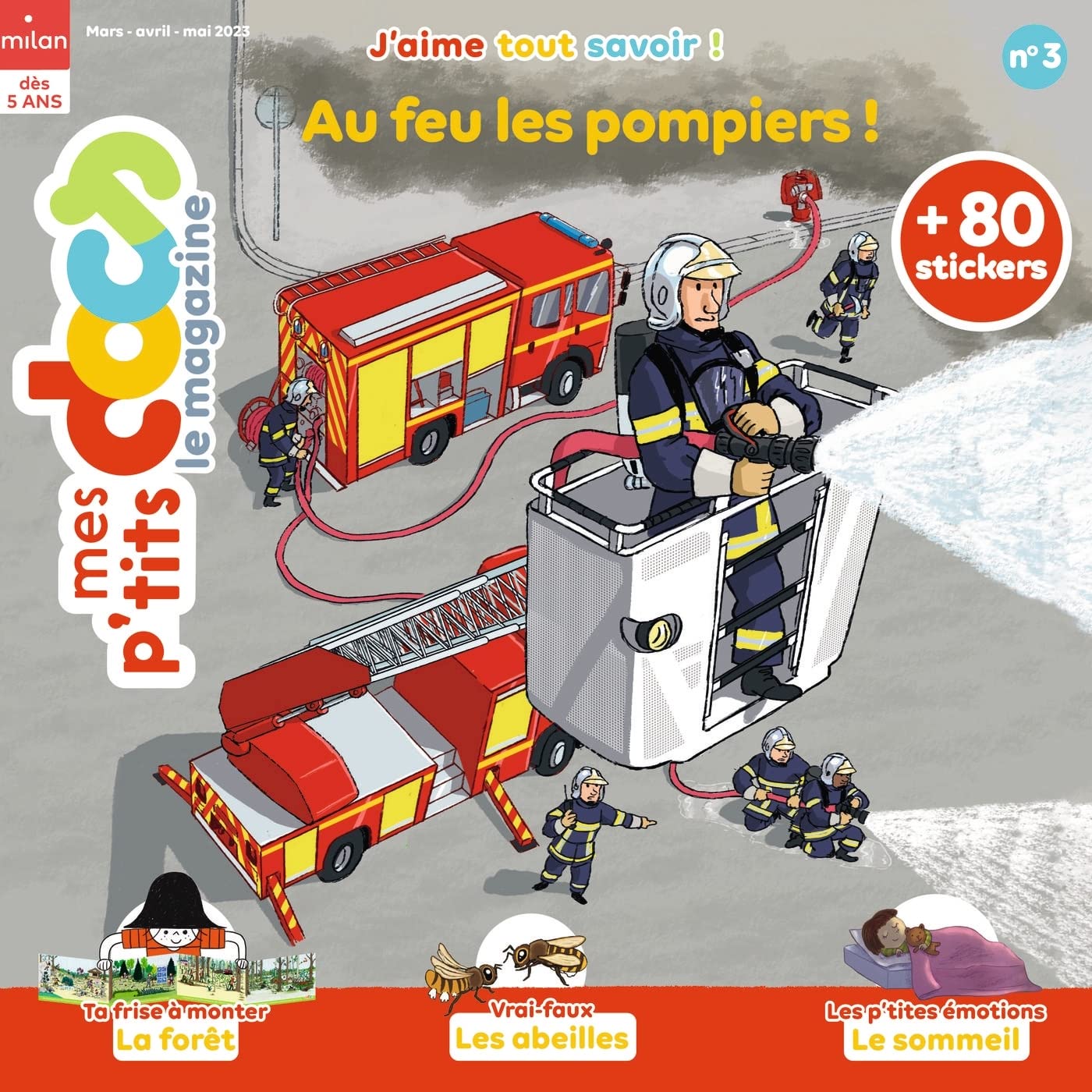 Magazine P'tits docs n° 3 - Les pompiers Children's books