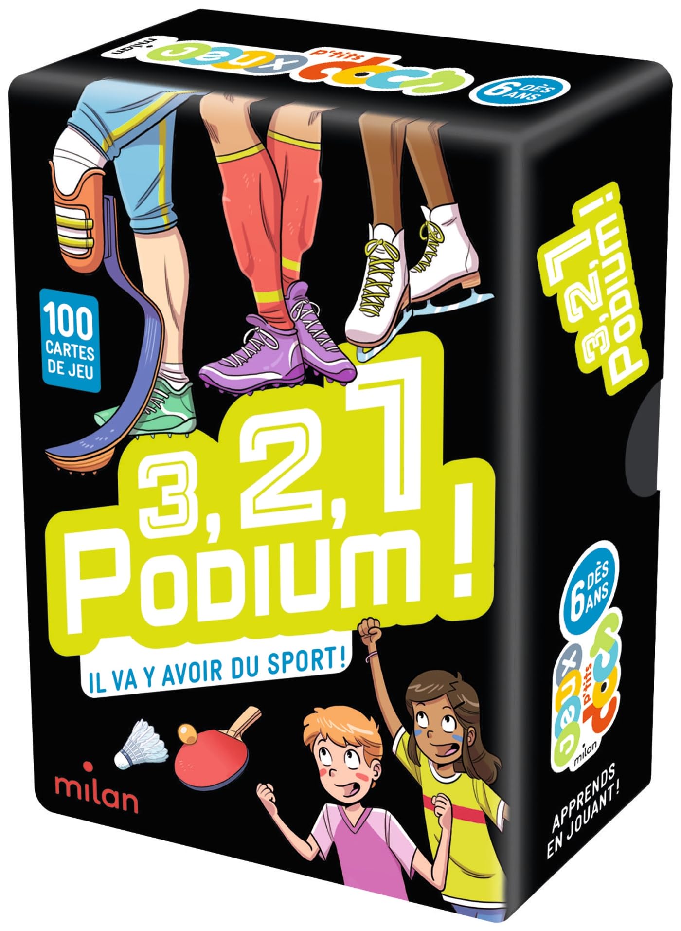 3, 2, 1, podium !: Il va y avoir du sport ! Avec 100 cartes de jeu Leisure & Fun
