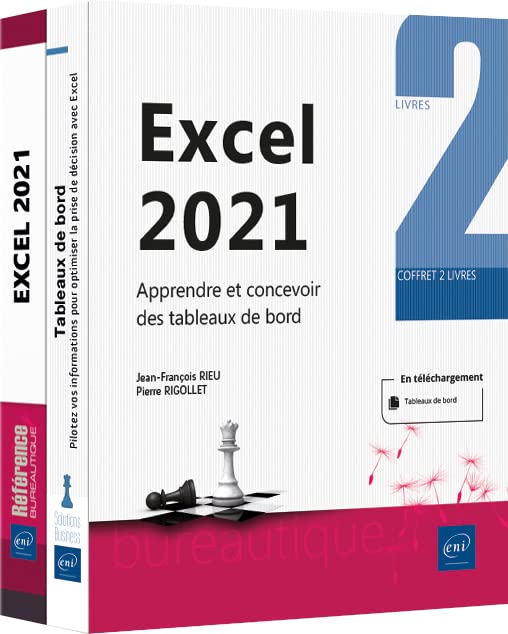Excel 2021 - Coffret de 2 livres : Apprendre et concevoir des tableaux de bord book