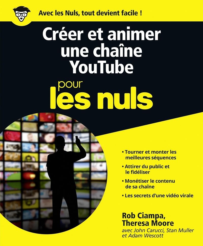 Créer et animer une chaîne YouTube pour les Nuls grand format book