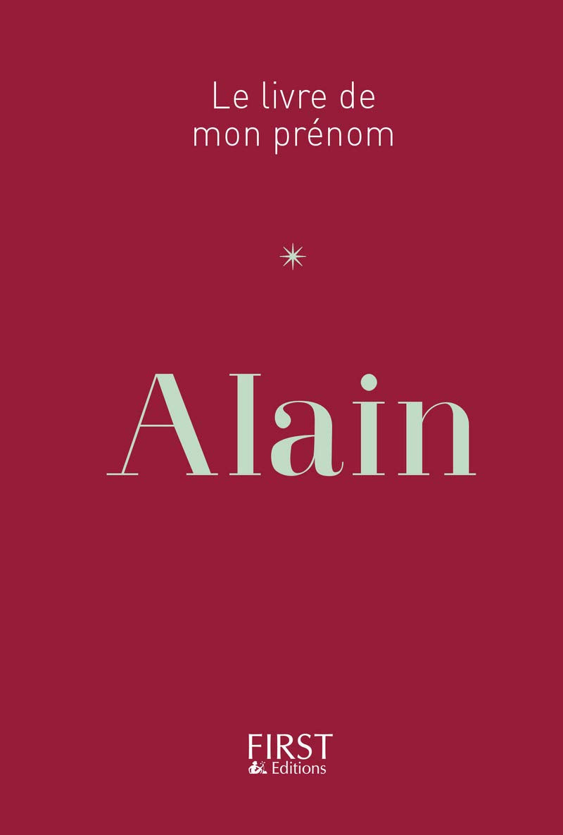 6 Le Livre de mon prénom - Alain book