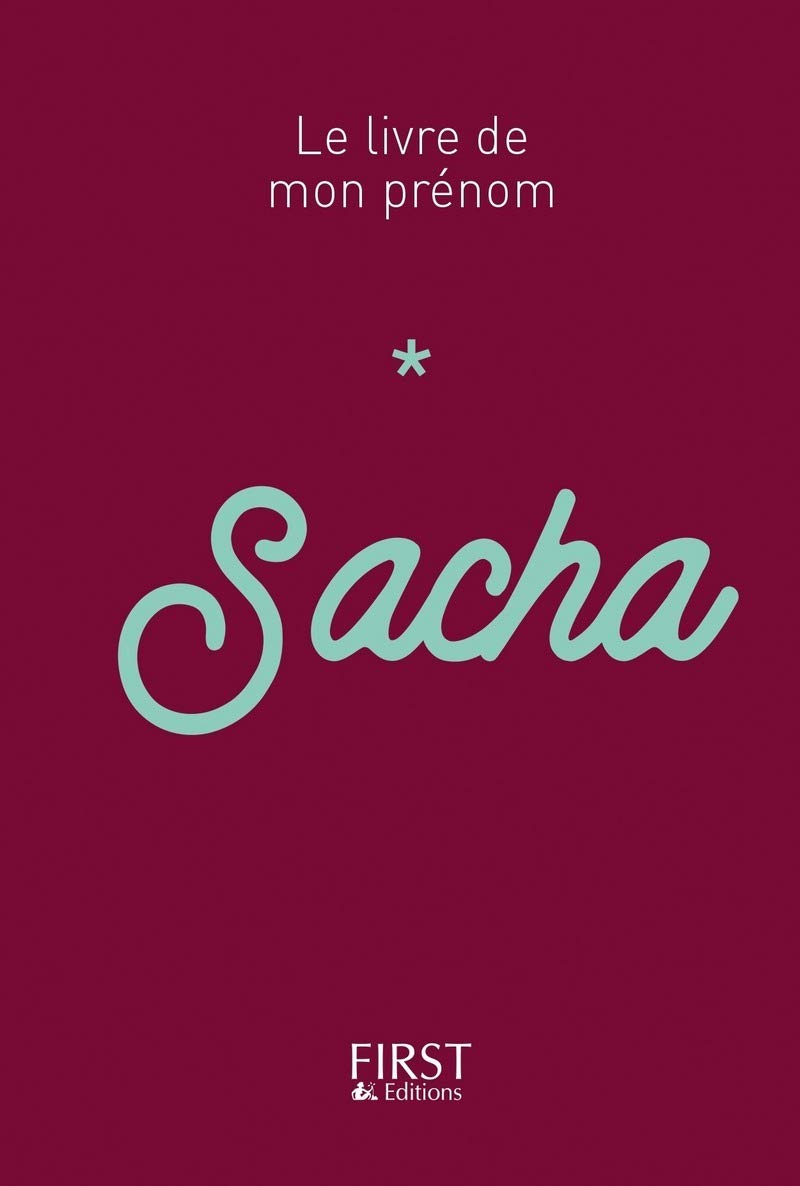 Le livre de mon prénom - Sacha 51 book