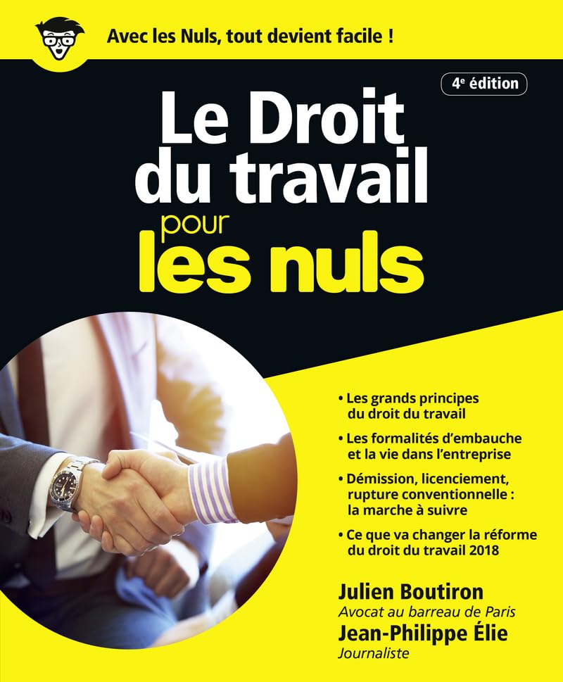 Le droit du travail Pour les Nuls, 4e Business, Finance & Career