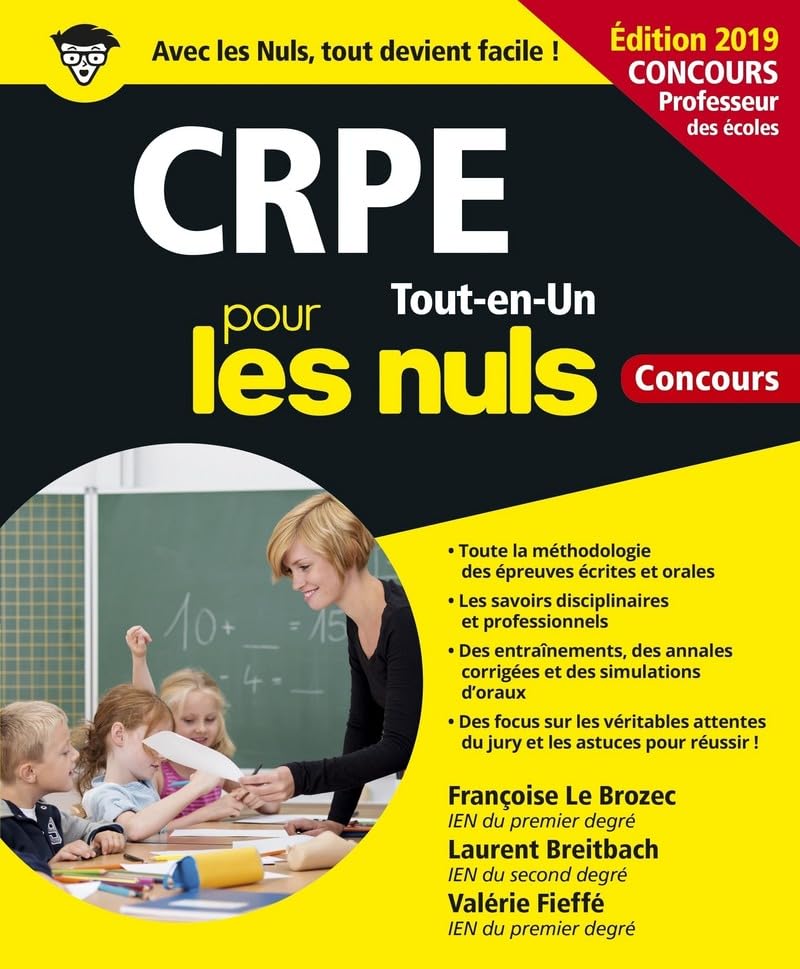 CRPE Tout-en-un pour les Nuls Concours 4e édition Books