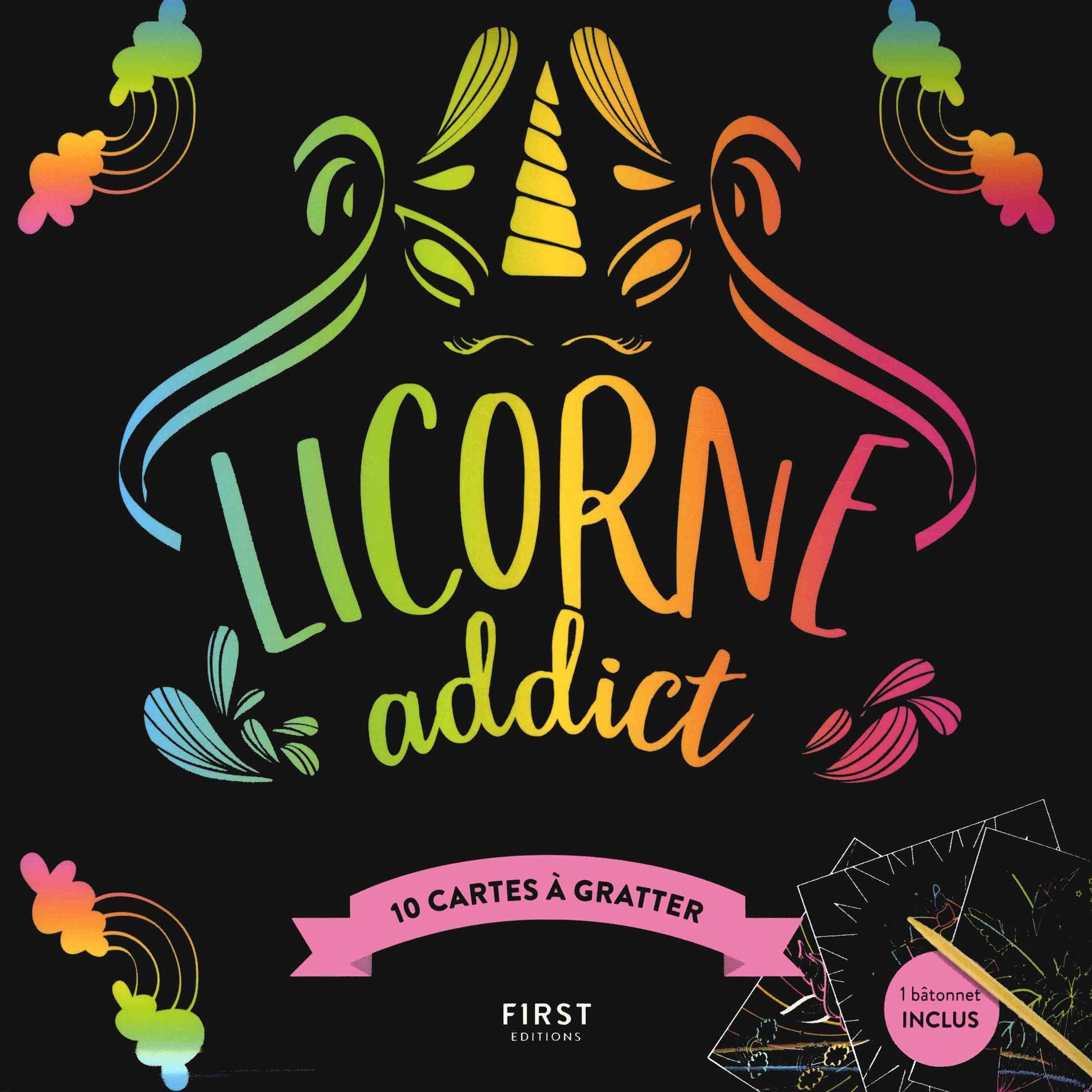 Cartes à Gratter - Licorne Addict - 10 Cartes à Gratter book