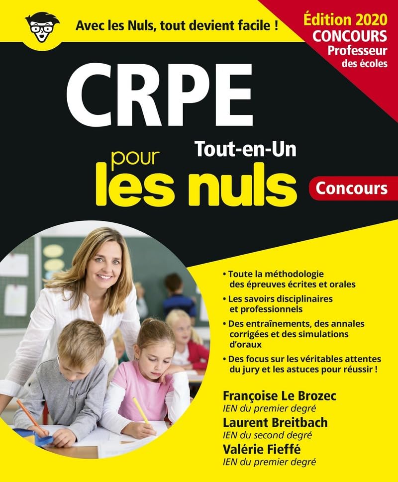 CRPE Tout-en-Un Pour les Nuls Concours, ed. 2020 book