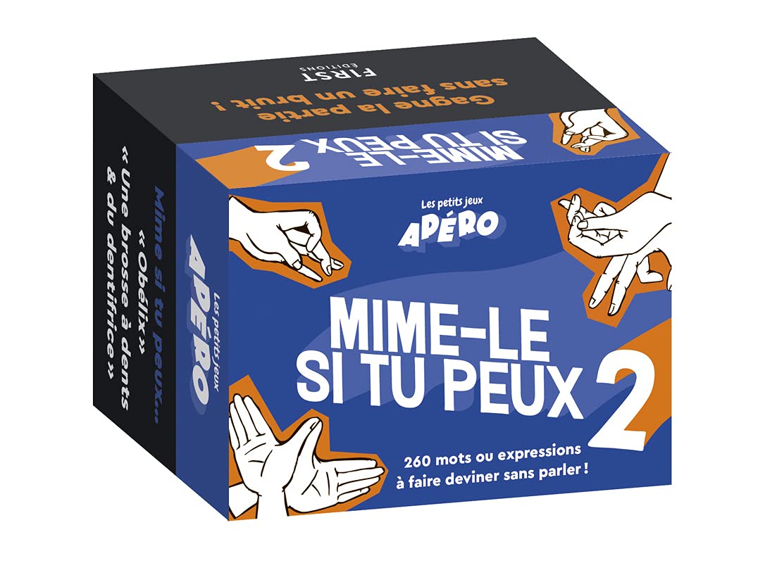 Jeu-Les petits jeux d'apéro - Mime-le si tu peux 2 : 260 mimes en solo ou en duo pour animer vos soirées ! book