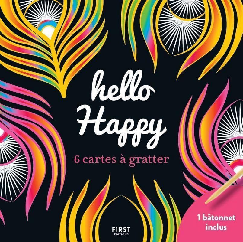 Cartes à gratter - 6 mini cartes à gratter - Hello Happy book